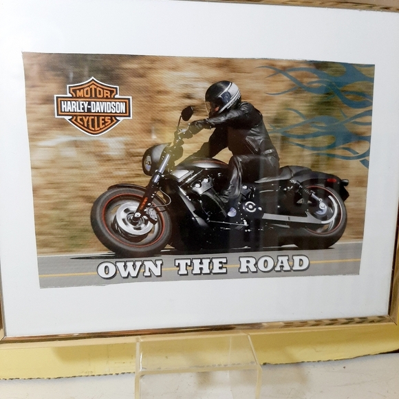 Harley-Davidson Own the Road Wall Art - Black and Brown - Picture 1 of 3